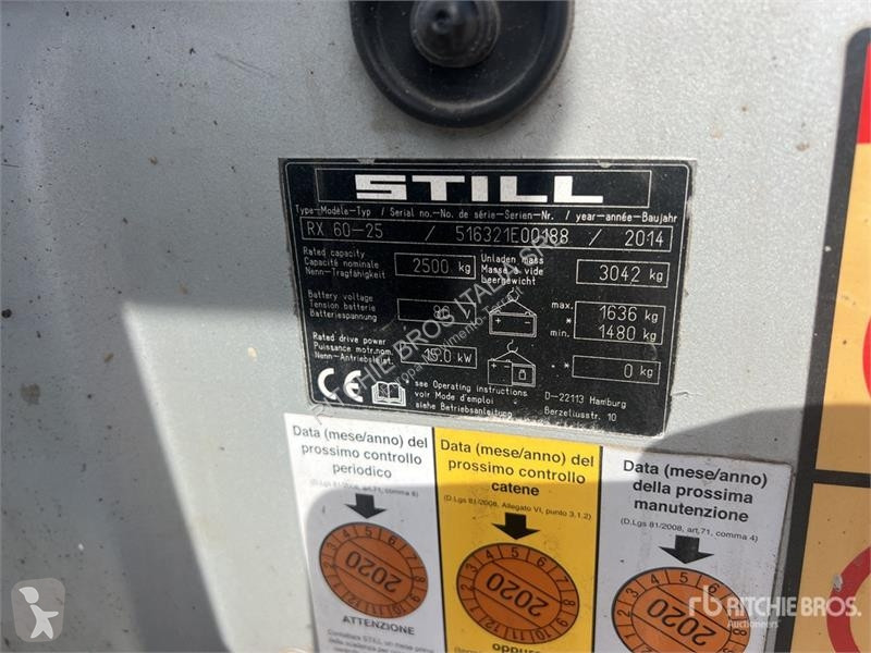 Heftruck Still 2500 kg Electric Forklift