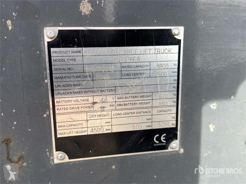 可升降式叉车  Eurocosmec CPD18F8 1800 kg Electric...