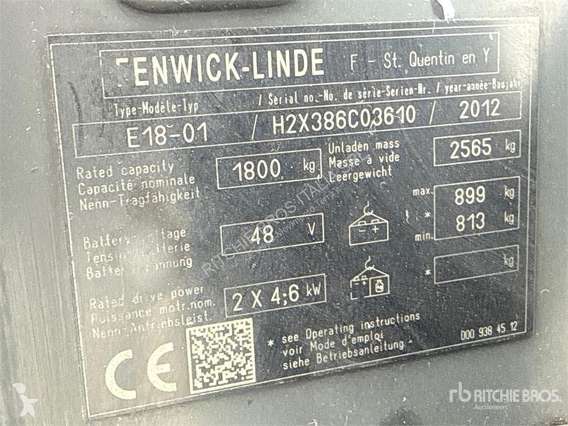 Carretilla elevadora Linde E18-01 Electric...