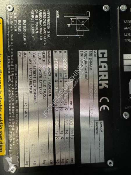 Heftruck Clark EPX 25 I