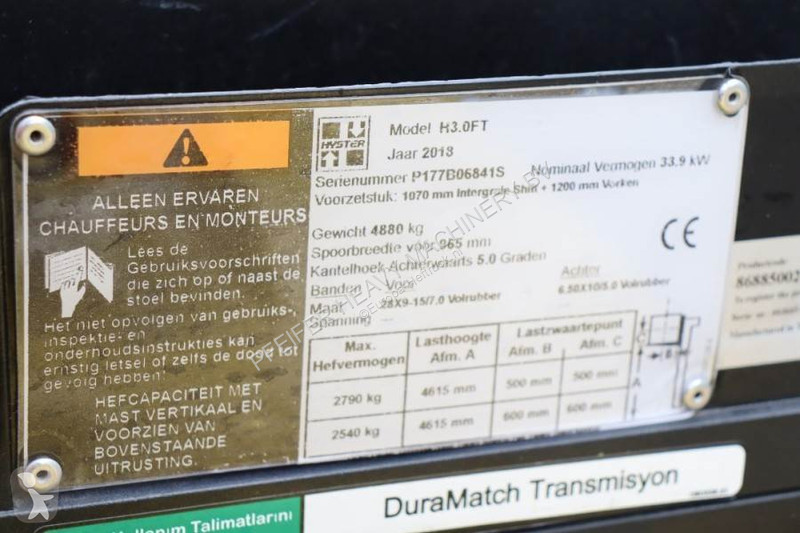Heftruck Hyster Valid inspection, *Guarantee!...