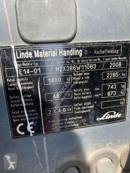 Vysokozdvižný vozík Linde E14-01