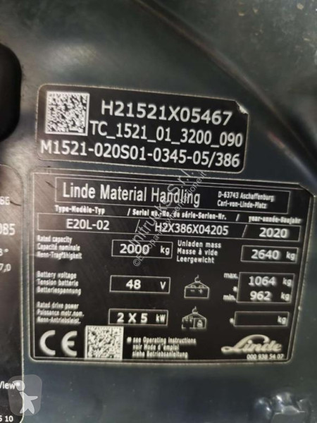 Carrello elevatore Linde E20L-02