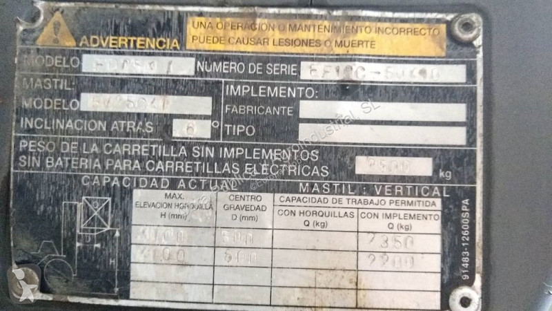 Carretilla elevadora Mitsubishi FD 25 N