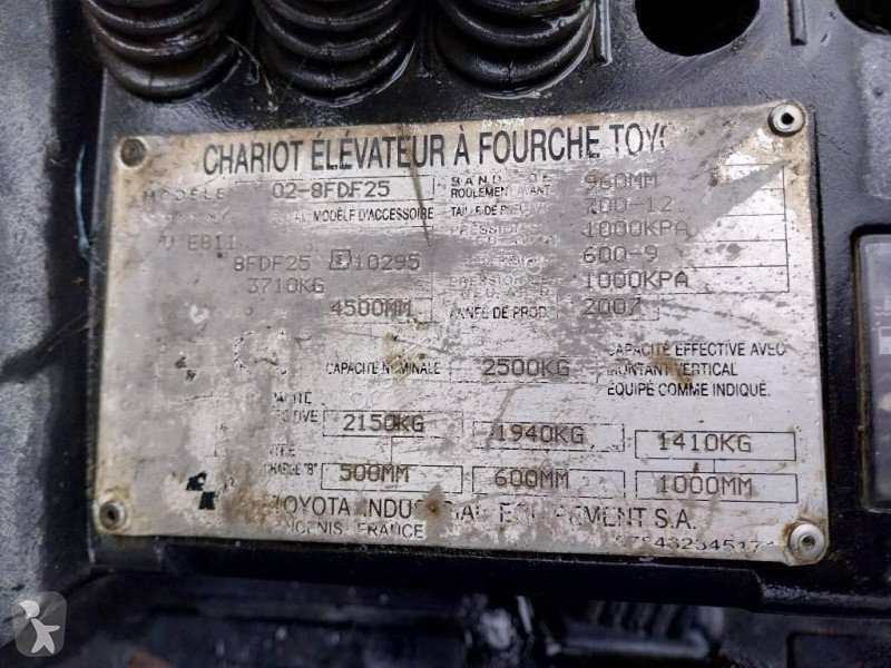Chariot élévateur Toyota 25