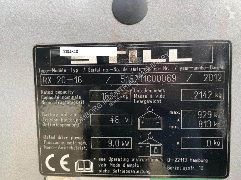 Carrello elevatore Still 20-16 1.6 ton Duplex...