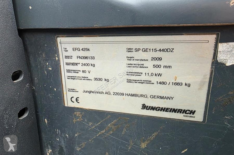 رافعة شوكية Jungheinrich K Electric, 2500kg...