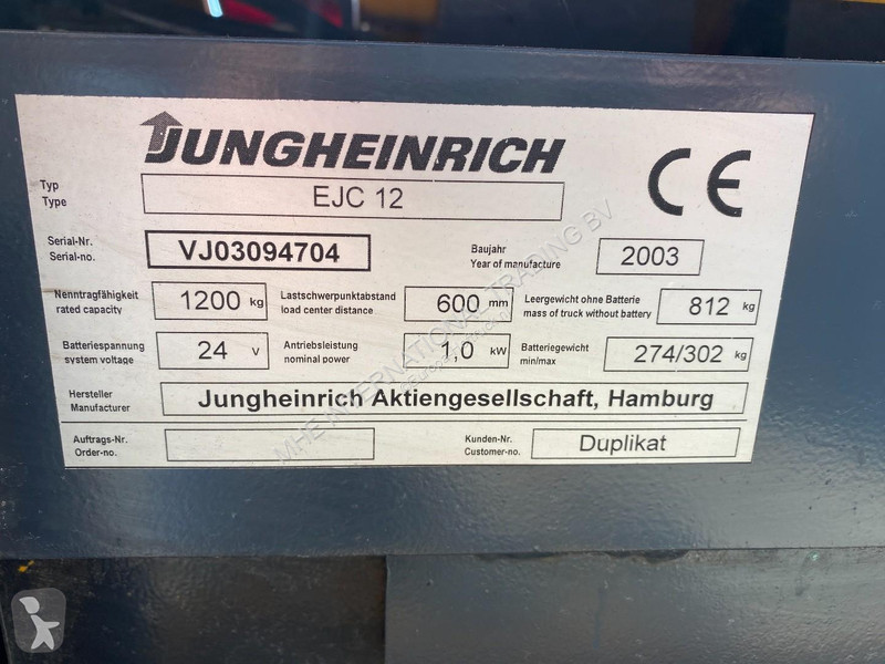 Heftruck Jungheinrich EJC12