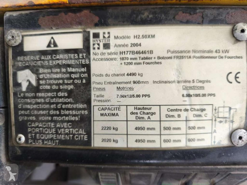 رافعة شوكية Hyster H2.50XM