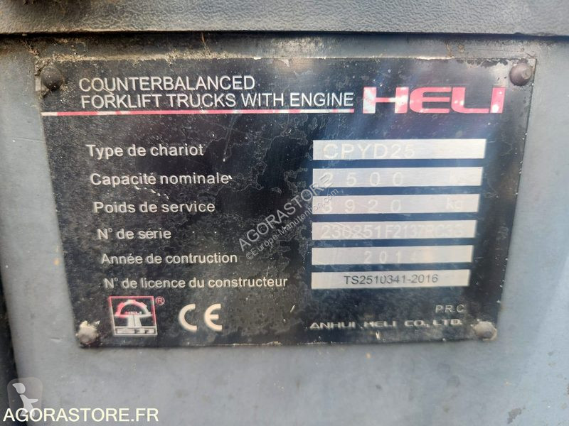 Carretilla elevadora Heli CPYD25