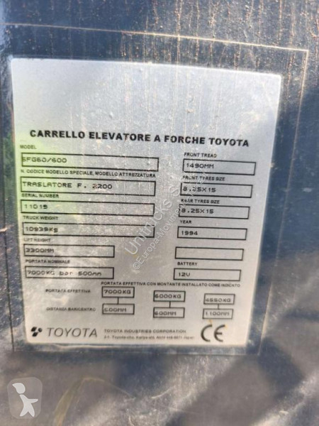 رافعة شوكية Toyota 5FG60/600