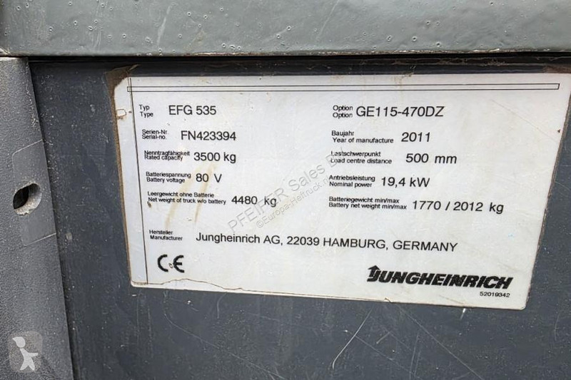رافعة شوكية Jungheinrich Electric, Lifting...