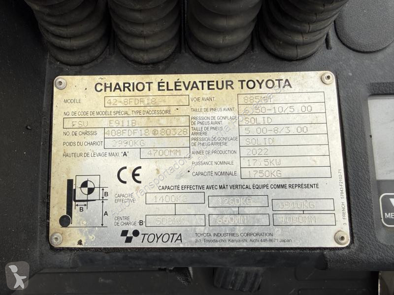 رافعة شوكية Toyota  8 FDF 18