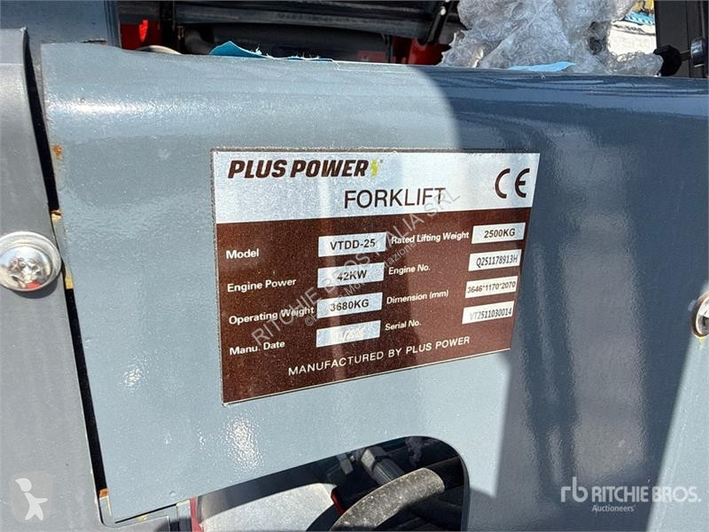 Chariot élévateur Plus Power VTDD 25 2500 kg...