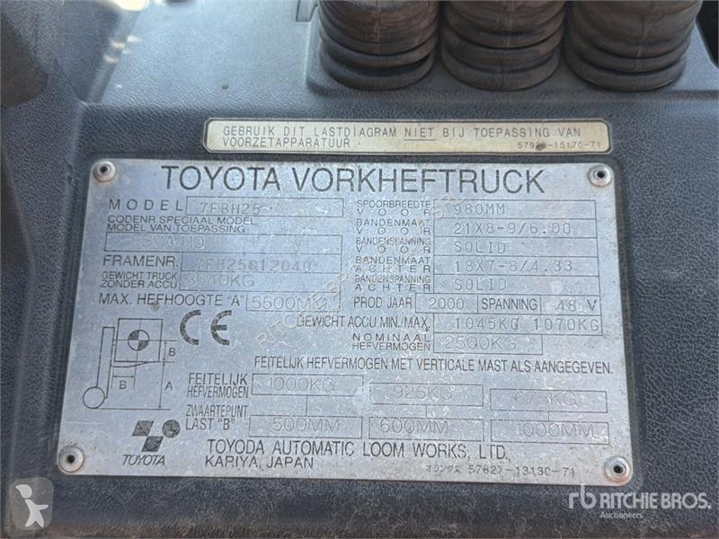 Empilhador elevador Toyota 7FBH25