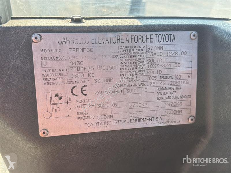 Carretilla elevadora Toyota -30 3000 kg...