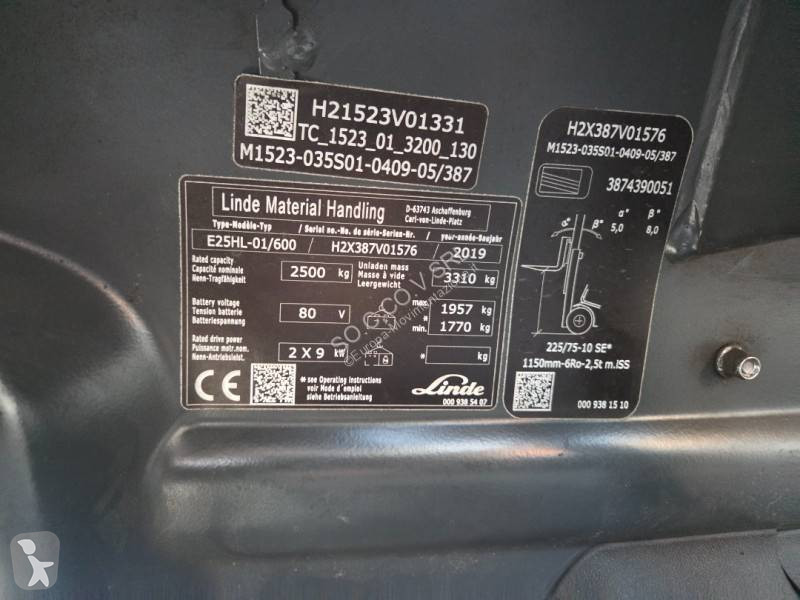 Chariot élévateur Linde E25HL