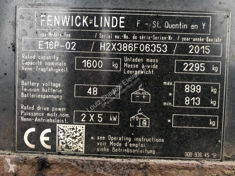 Chariot élévateur Fenwick-Linde  E16P-02