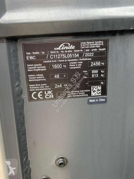Carrello elevatore Linde E16C-01