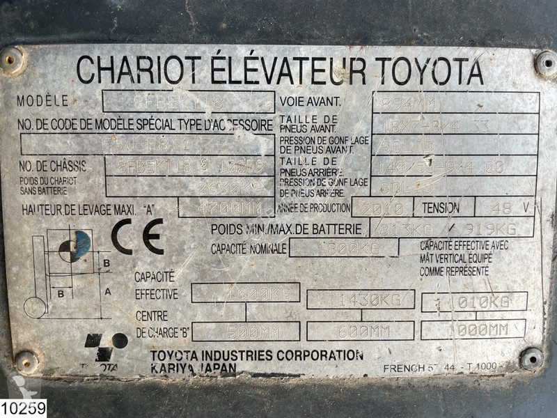 Teleskopický manipulátor Toyota 8FBEKT18...