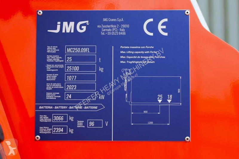 Stivuitor JMG MC250.09FL Valid inspection,...