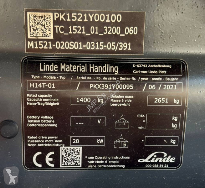 رافعة شوكية Linde H 14 T - 01
