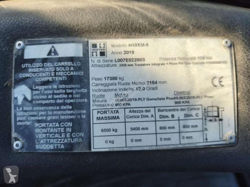 رافعة شوكية Hyster H10.00XM6