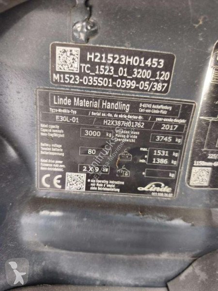 Vysokozdvižný vozík Linde E30L-01
