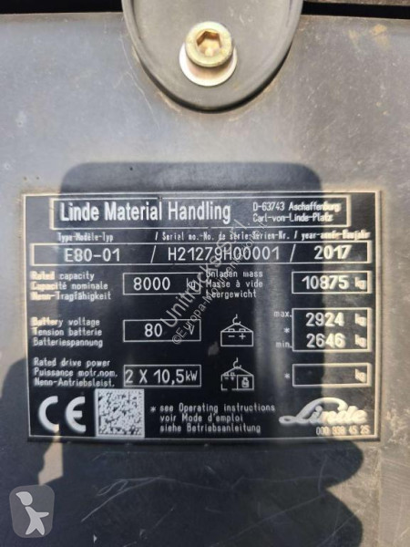 Carrello elevatore Linde E80-01