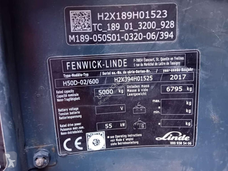رافعة شوكية Linde /600