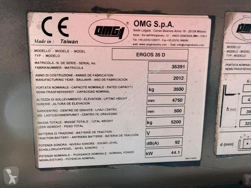 رافعة شوكية OMG  ERGOS 35 D