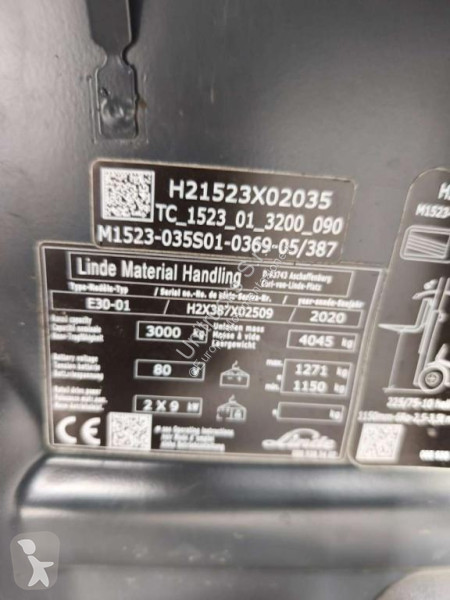 Vysokozdvižný vozík Linde E30-01