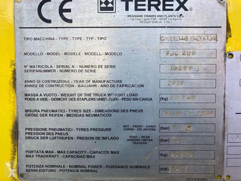رافعة شوكية Terex FDC200