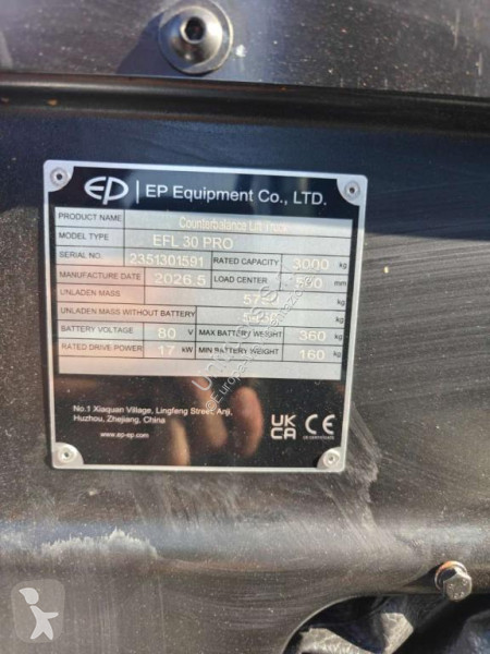 Carretilla elevadora EP EFL30 PRO