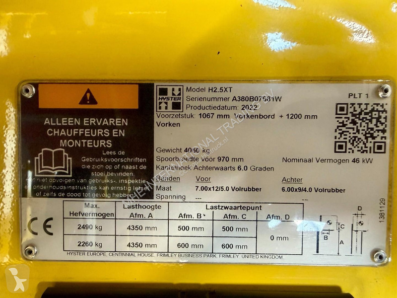 Chariot élévateur Hyster