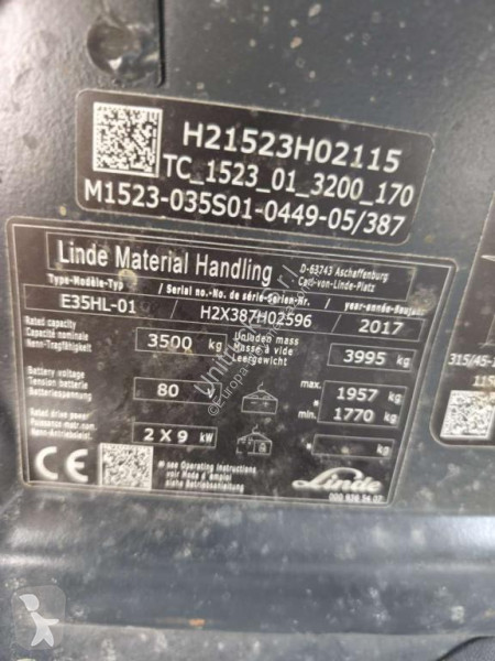 Chariot élévateur Linde E35HL01