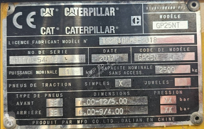 Heftruck Caterpillar GP 25 NT