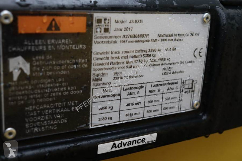 Heftruck Hyster J3.0XN Valid inspection,...