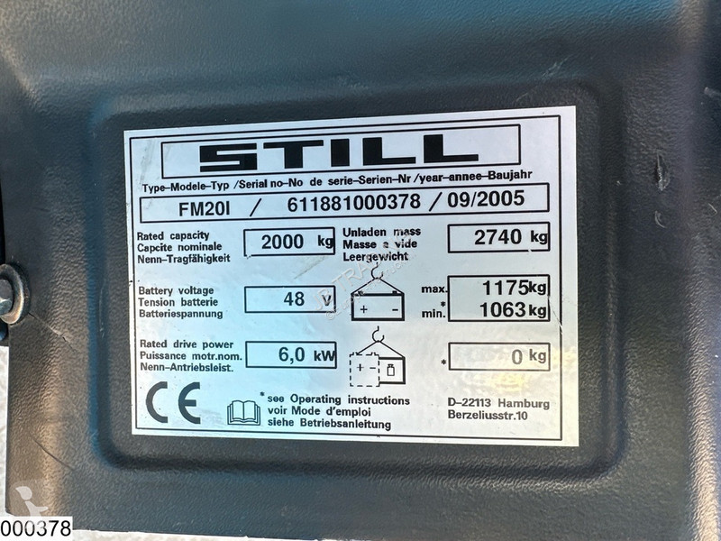 Heftruck Still FM 201 22637H, 2000KG, Accu 2015