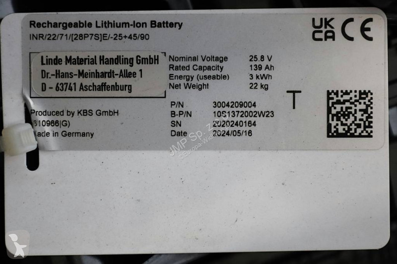 Stivuitor Linde L 14 AS AP Li-ION  NEW  UNUSED