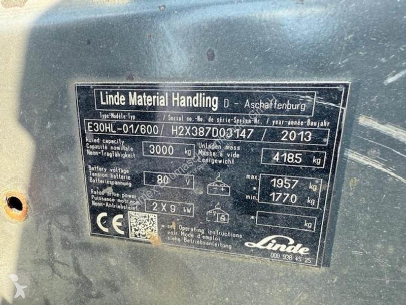 Stivuitor Linde E30 HL – 01/600
