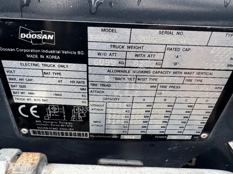 Heftruck Doosan D 40 SC-7