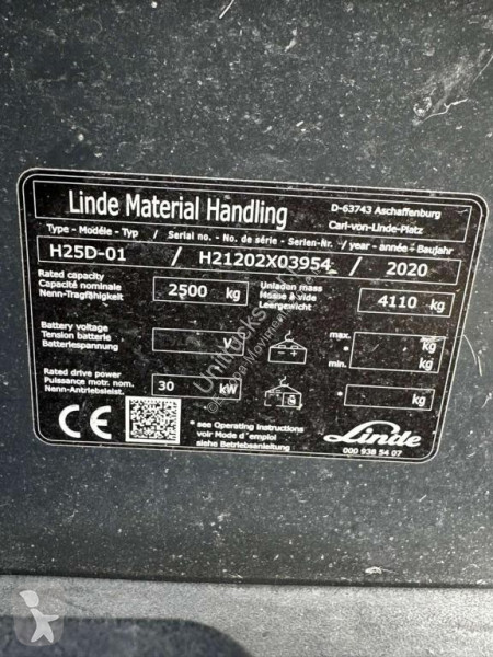 Vysokozdvižný vozík Linde H25D-01