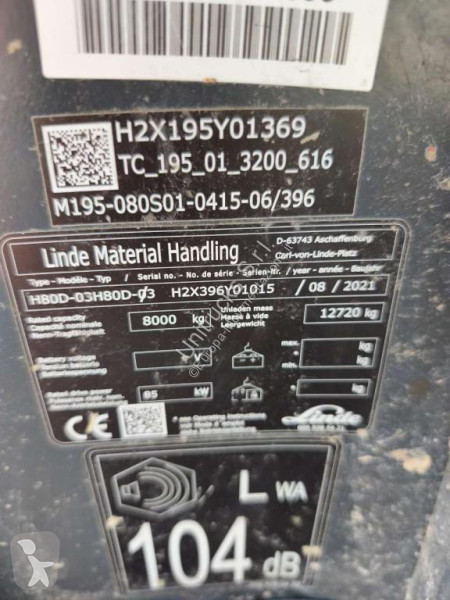 Vysokozdvižný vozík Linde H80D-03