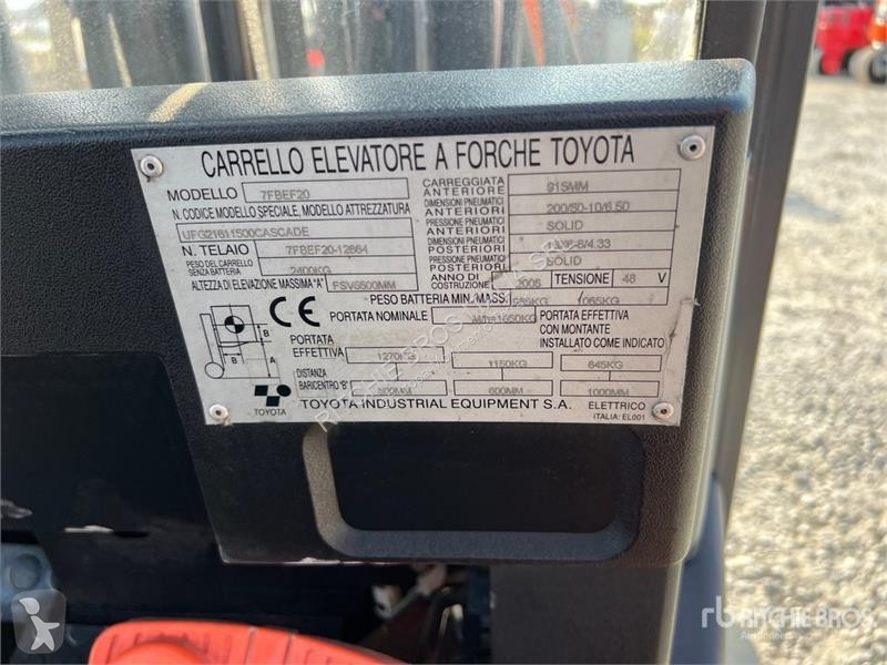 Carretilla elevadora Toyota 7FBEF20 2000 kg...