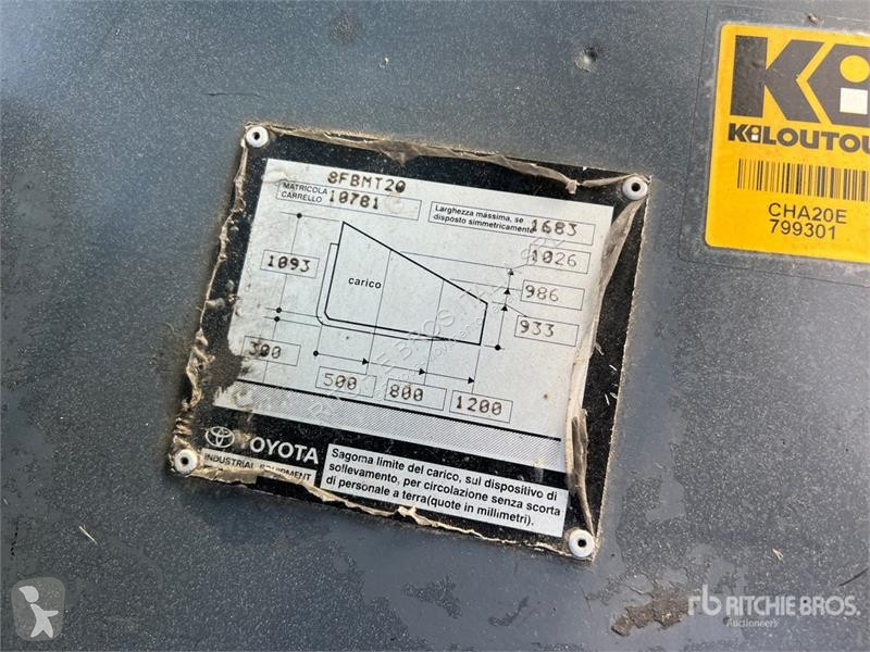 Carretilla elevadora Toyota 2000 kg Electric...