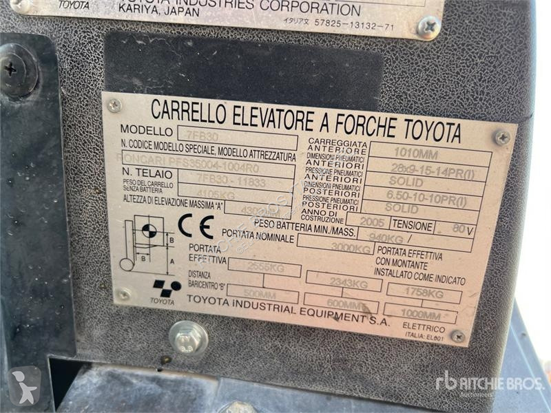 Carretilla elevadora Toyota 3000 kg Electric...