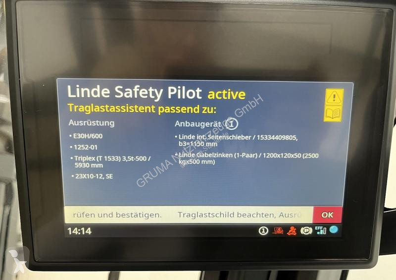 Chariot élévateur Linde  E 30/600 H 1252