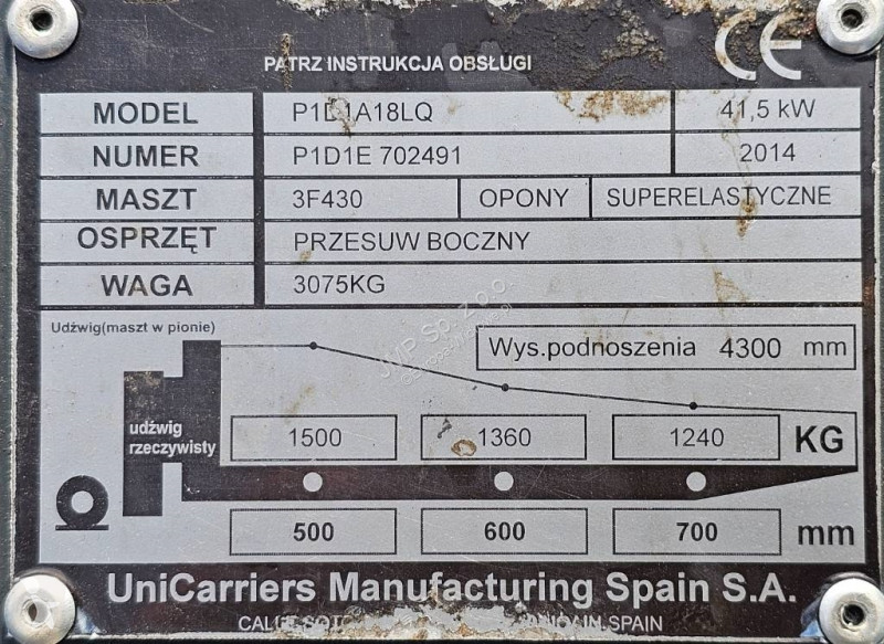 Heftruck Unicarriers DX 18  P1D1A18LQ