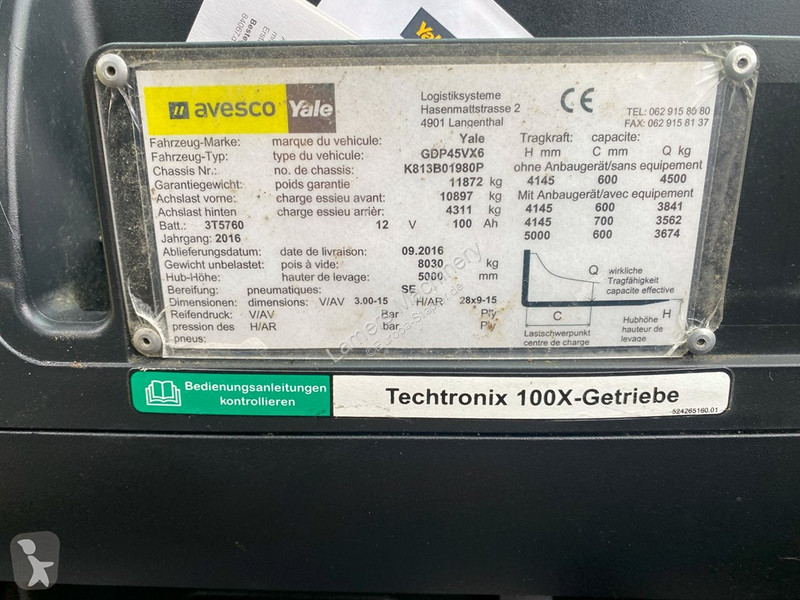 Stivuitor Yale GDP45 VX6 NVT
